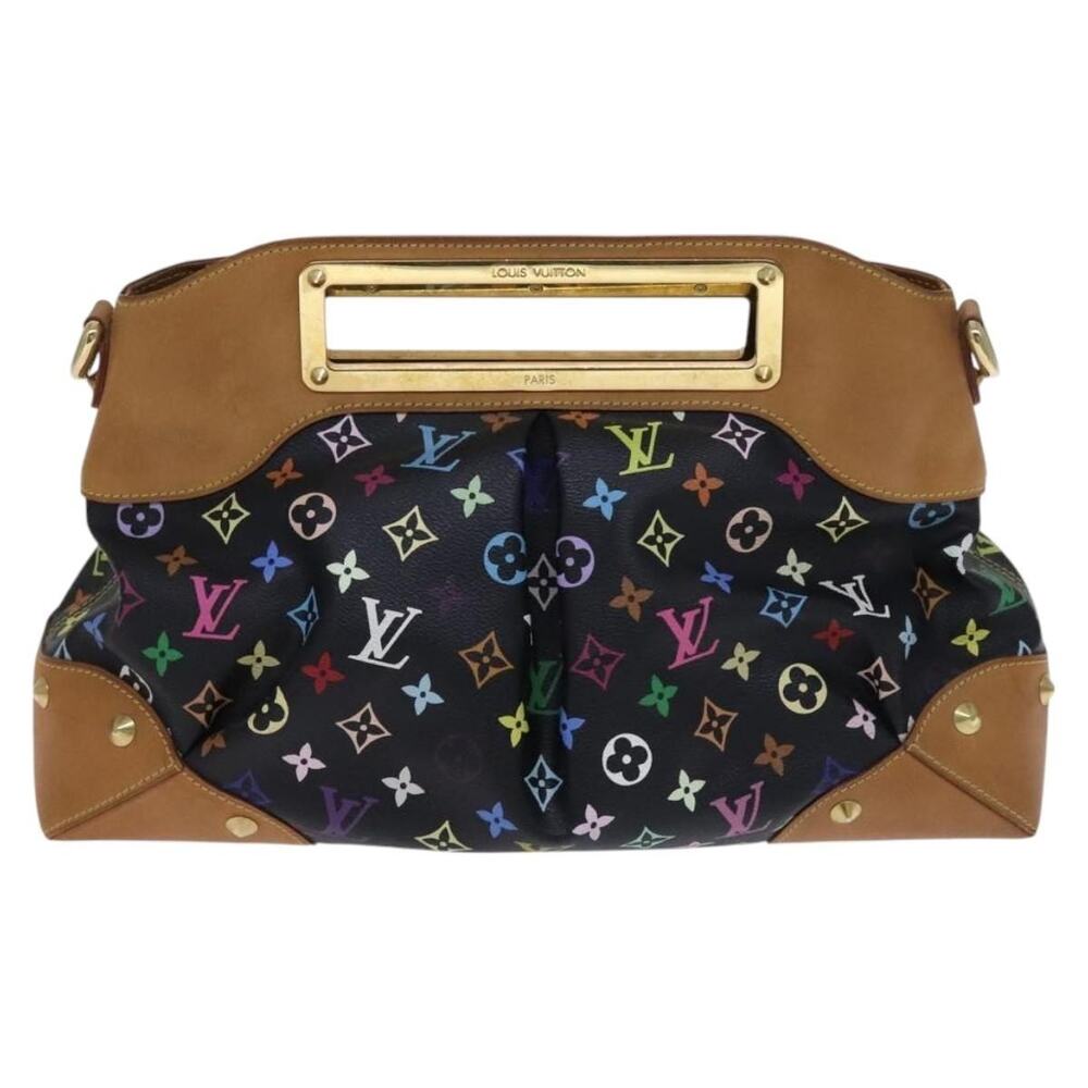 Louis Vuitton Monogram Multicolor Judy GM Shoulder Bag Black